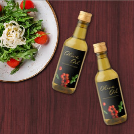 トマトバジルオリーブ油お気に入り注入ラベル ワインラベル