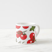 トマトバジルシームレスキッチンパターン エスプレッソカップ (正面右)