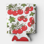 トマトバジルシームレスキッチンパターン 缶クーラー (裏面)