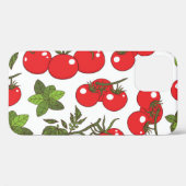 トマトバジルシームレスキッチンパターン Case-Mate iPhoneケース (裏面 (横))