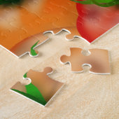 トマトパターン不可能懸命チャレンジグルメ ジグソーパズル (側面)