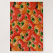 トマトパターン不可能懸命チャレンジグルメ ジグソーパズル (縦)