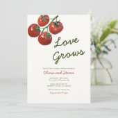 トマトパーティーテーマカップルのシャワー 招待状 (スタンド正面)