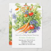 トマトビネヤードベビーシャワー 招待状 (正面/裏面)