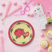 トマトピクニックプレート ペーパープレート (パーティー)