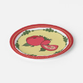 トマトピクニックプレート ペーパープレート (アングル)