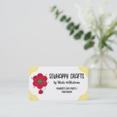 トマトピンクシオンイチゴ裁縫ファッションアクセス 名刺 (スタンド正面)