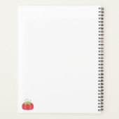 トマトピンクッションカウト裁縫手作り プランナー手帳 (裏面)