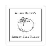 トマトフパーソナライズされたァームゴムスタンプ ラバースタンプ (インプリント)