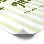 トマトブライダルシャワーカードとギフト ポスター (角)