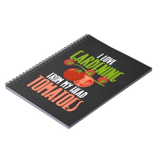 トマトプラ笑わされるントガーデニングトマト引用文 ノートブック (左側)