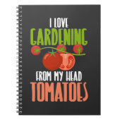 トマトプラ笑わされるントガーデニングトマト引用文 ノートブック (正面)