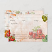 トマトペーストレシピカード エンクロージャーカード (正面/裏面)