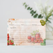 トマトペーストレシピカード エンクロージャーカード (スタンド正面)