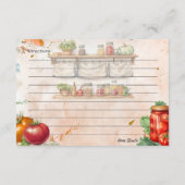 トマトペーストレシピカード エンクロージャーカード (裏面)