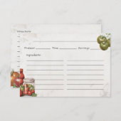 トマトペースト基本レシピカード エンクロージャーカード (正面/裏面)