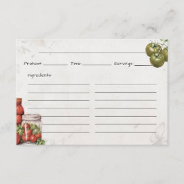 トマトペースト基本レシピカード エンクロージャーカード