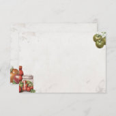 トマトペースト基本空白のレシピカード エンクロージャーカード (正面/裏面)