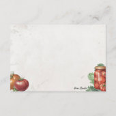 トマトペースト基本空白のレシピカード エンクロージャーカード (裏面)