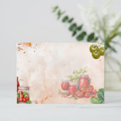 トマトペースト空白のレシピカード エンクロージャーカード (スタンド正面)