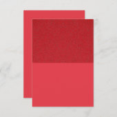 トマトレッドインビテ – テクスチャードトップ、マットボトム 招待状 (正面/裏面)