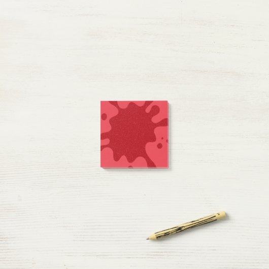 トマトレッドスプラッシュカスタムポストイット®ノート ポストイット (デスク上)