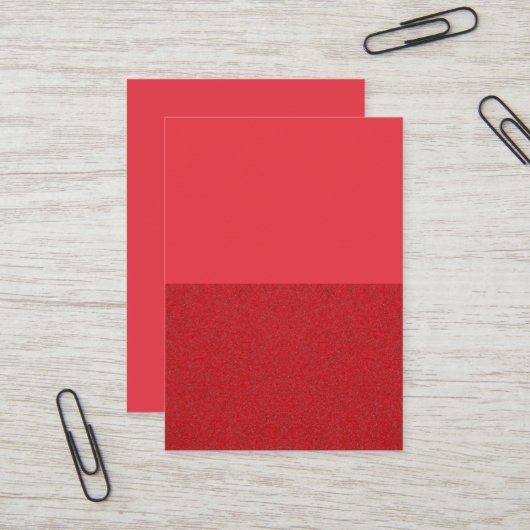 トマトレッドデュアルトーンカスタム名刺 名刺 (正面/裏面インサイチュ)