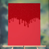 トマトレッドドリップアクリルウェルカムサインカスタマイズ-  アクリルサイン (ニュートラル)