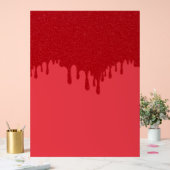 トマトレッドドリップアクリルウェルカムサインカスタマイズ-  アクリルサイン (ウェディング)