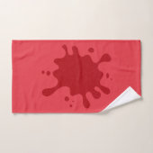 トマトレッドパーソナライズされたスプラッシュハンドタカスタムオル ハンドタオル (ハンドタオル)