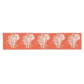 トマトレッドワイルドフラワーテーブルランナー ショートテーブルランナー (横)