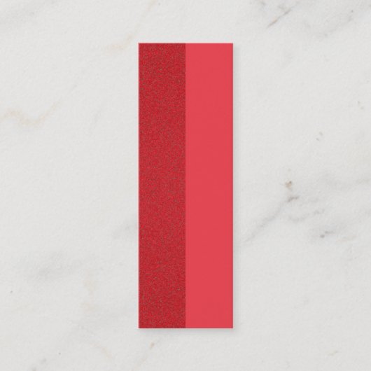 トマトレッド割れテクスチャー名刺カスタマイズ-  スキニー名刺 (正面)