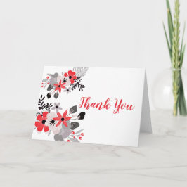 トマトレッド ブラッシュ ピンク ミスティー ライラック フローラル サンクス サンキューカード