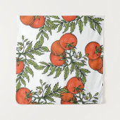 トマトヴィンテージ:農場市場イラストレーション。 タペストリー (正面(横))