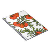 トマトヴィンテージ:農場市場イラストレーション。 ノートブック (右側)