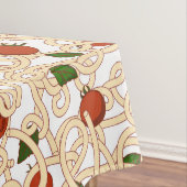 トマト入りスパゲイタリアンッティのパスタ食べ物 テーブルクロス (インサイチュ)