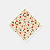 トマト入りスパゲティイタリアンパスタ食品 スタンダードカクテルナプキン (角)