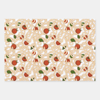 トマト入りスパゲティイタリアンパスタ食品 ラッピングペーパーシート