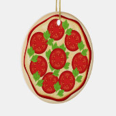 トマト入りピザ セラミックオーナメント (右)