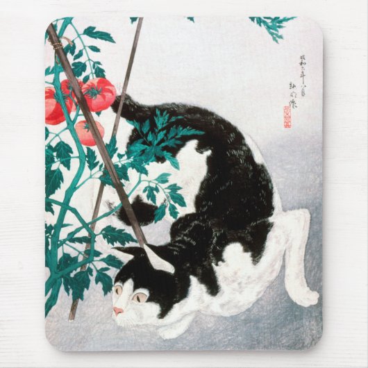 トマト入り猫（1931年）高橋宏明 マウスパッド (正面)