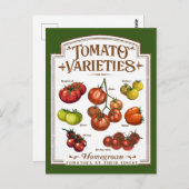 トマト庭師、野菜トマト園芸 ポストカード (正面/裏面)