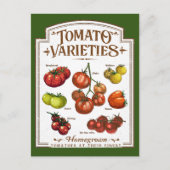 トマト庭師、野菜トマト園芸 ポストカード (正面)