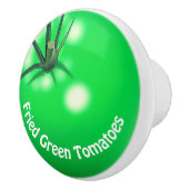 トマト揚げ緑トマトかわいい夏 セラミックノブ (右)