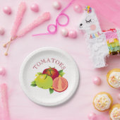 トマト果実菜園 ペーパープレート (パーティー)