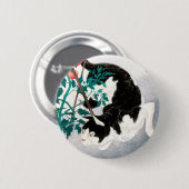 トマト植物の猫（1931年）高橋弘明著 缶バッジ (正面&裏面)