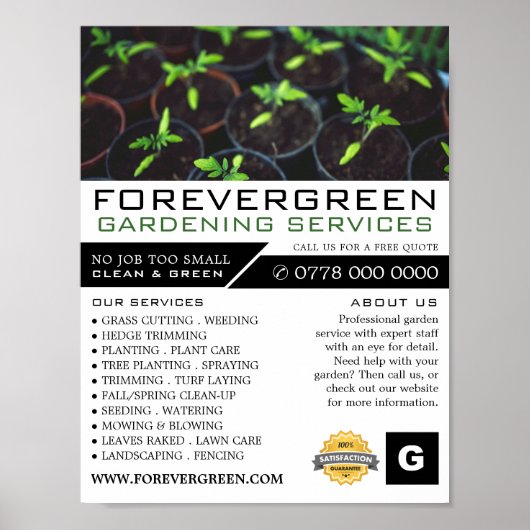 トマト植物，園芸用サービス，園芸家 ポスター (正面)