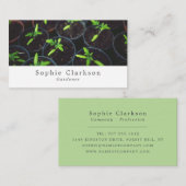 トマト植物，園芸用サービス，園芸家 名刺 (正面/裏面)