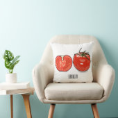 トマト漫画イラストレーション クッション (椅子)