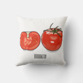 トマト漫画イラストレーション クッション (裏面)