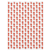 トマト漫画イラストレーション テーブルクロス (正面)